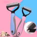Professional pet cat hair removal comb brush dog grooming shedding tools puppy trimmer fur dematting deshedd knot cutter