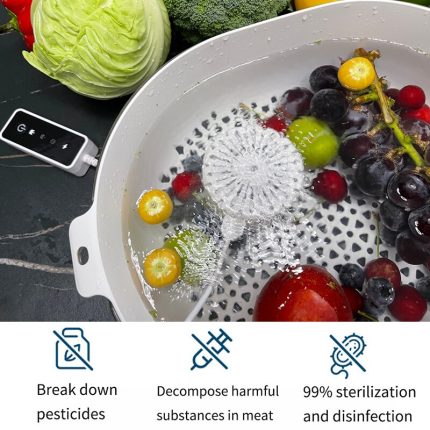 Gadgend fruit vegetable washing machine food purifier ultrasonic remove pesticide residues cleaner multifunctional disinfection