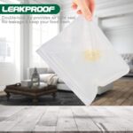 Reusable food storage bags – bpa free reusable freezer bags leakproof freezer safe lunch bag for meat fruit vegetable