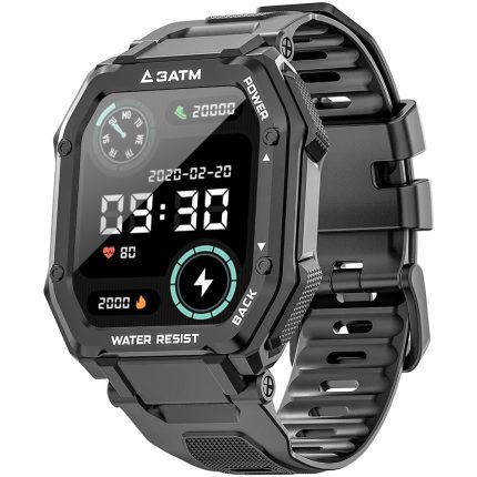 Gadgend men’s smartwatch sports fitness tracker custom dials 3atm waterproof smart watch men women for ios android xiaomi