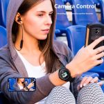 Gadgend 2023 smart watch men women waterproof sports clock heart rate fitness tracker wristband round smartwatch for ios android