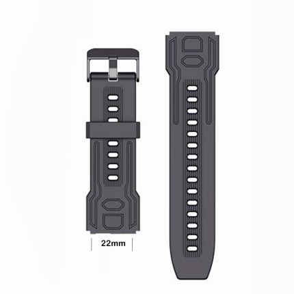 Gadgend 22mm c20s silicone strap for men’s smart watch sports watch replacement silicone bracelet