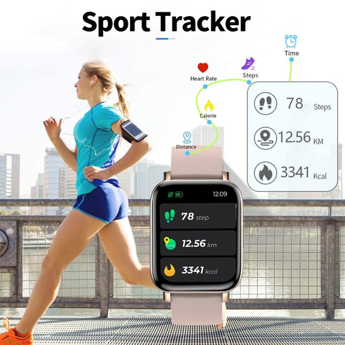 Gadgend men’s smart watch ip68 waterproof fitness tracker 24 sports smartwatch women men bracelet for ios android huawei xiaomi