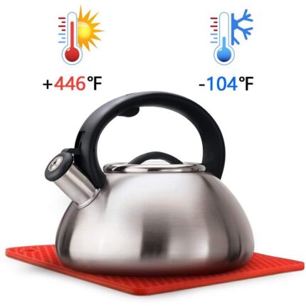 Silicone pot holder, jar opener,spoon rest and garlic peeler, flexible, durable, dishwasher safe, heat resistant hot pads (7.2″)
