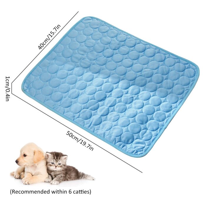 Summer cooling mat for dog cat ice pad cool pets bed sofa cushion sleeping mats breathable pets products 40x50cm