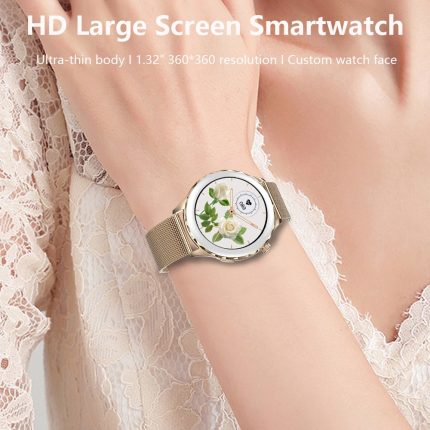 Gadgend 2023 bluetooth call hd screen smart watch women fitness tracker waterproof smartwatch ladies bracelet for android ios