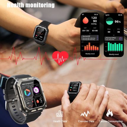 Gadgend smartwatch 2023 bluetooth call smart watch men nfc sport watches fitness heart rate tracker custom dial smartwatch for android ios