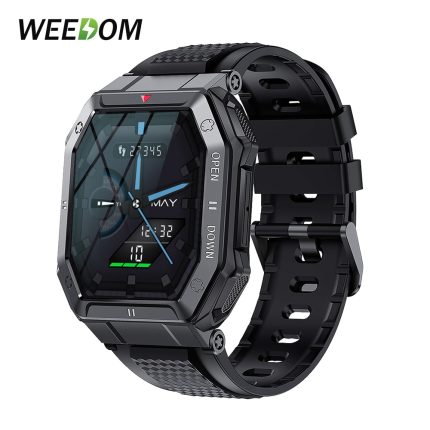 Gadgend 2023 new 1.85″ large screen bluetooth call men smart watch sport military fitness tracker for male heart rate smartwatch