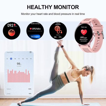 Gadgend 2023 360*360 hd screen smart watch women ip68 waterproof fitness tracker sport smartwatch men heart rate monitor bracelet