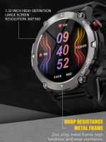 Gadgend 2023 hd bluetooth call smart watch men super long standby heart rate monitor fitness tracker smartwatch for android ios