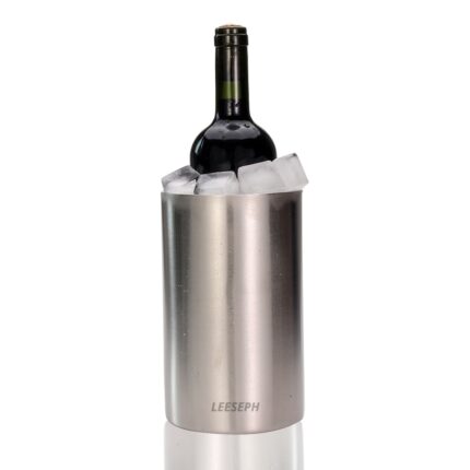 Wine cooler- ice bucket double wall stainless steel – multipurpose use as kitchen utensil holder and flower vase