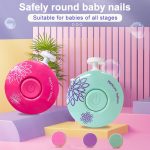 Elera new baby electric nail trimmer kid nail polisher tool baby care kit manicure set easy to trim nail clippers for newborn