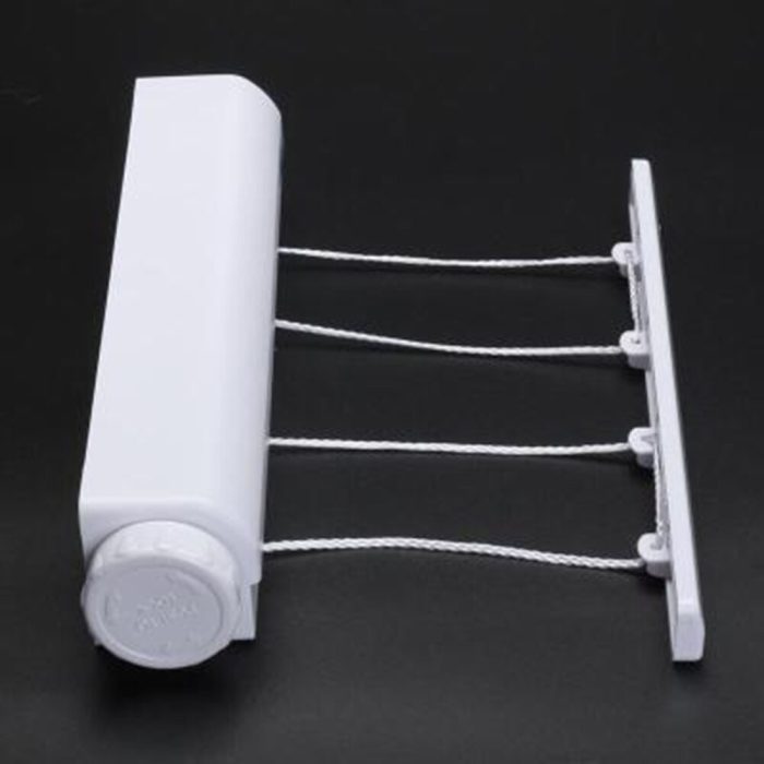 Retractable laundry hanger wall mounted clothes line clothes drying rack clothesline laundry rope