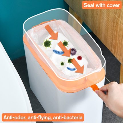Smart sensor trash can with automatic sealing lid – 18l