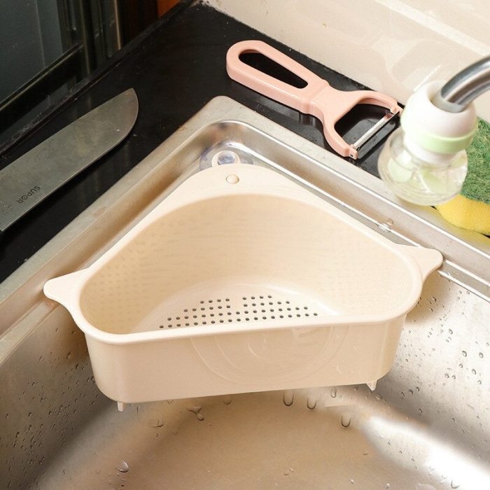 Kitchen sink strainer with storage – keep your sink organized and tidy