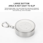 Portable folding cup – 250ml stainless steel collapsible cup for camping, travel, and outdoor adventures