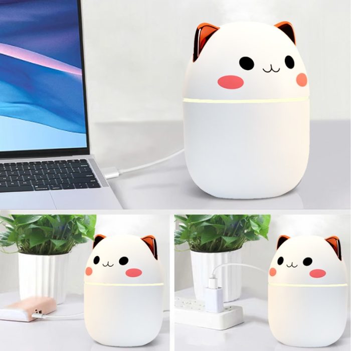 Kawaiil 250ml cute air humidifier – aromatherapy essential oil diffuser for home and car