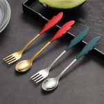 Angel wing spoon and fork set – elevate your dining experience with this creative tableware flatware
