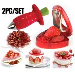 Berry buddy strawberry slicer and corer set