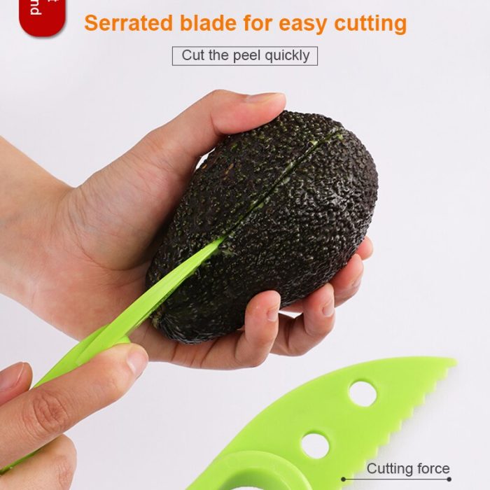 3-in-1 avocado slicer – easily slice, pit, and scoop out your avocado with one tool