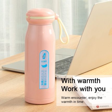 “stay warm on-the-go with our 380ml portable stainless steel thermos – perfect for coffee, tea, and more