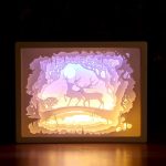 3d paper carving night lights led table lamp bedroom bedside night lights christmas halloween carved decor lamp birthday gifts