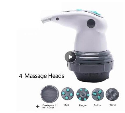 New design electric noiseless vibration full body massager slimming kneading massage roller for waist losing weight