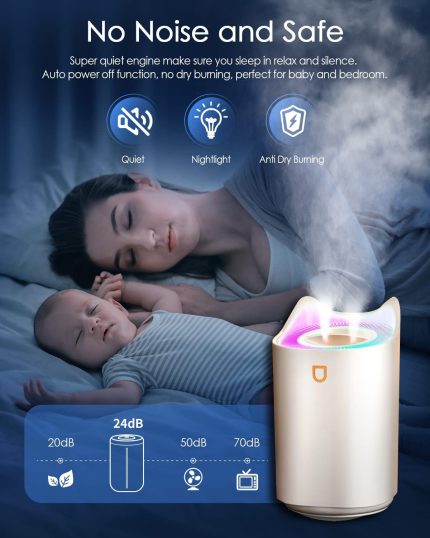 3l air humidifier essential oil aroma diffuser double nozzle with coloful led light ultrasonic humidifiers aromatherapy diffuser