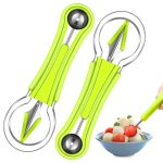 4-in-1 melon cutter & carving tool – effortlessly create beautiful fruit displays