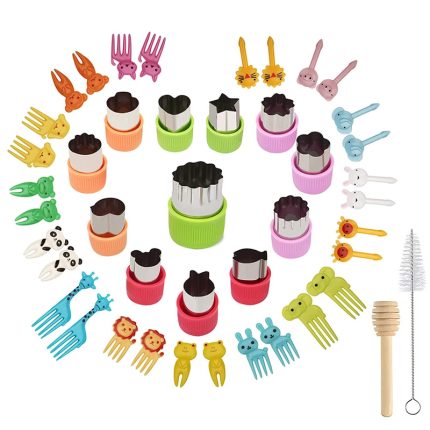Get creative in the kitchen with 44 pcs mini vegetable fruit cutters shapes sets for kids children
