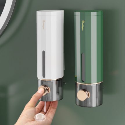 450ml liquid soap dispenser wall mounted manual shower shampoo dispenser
