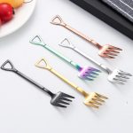 4-piece stainless steel shovel, fork, and spoon set – perfect for kids’ parties and cooking