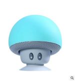 Cartoon small mushroom head bluetooth sound box silicon rubber sucker desktop loudspeaker portable mobile phone bracket sound