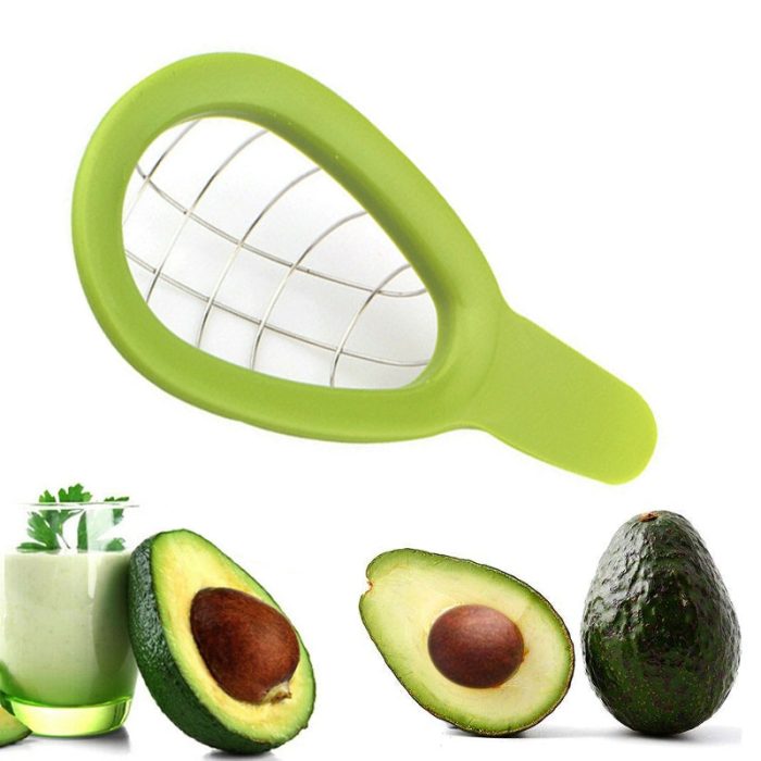 Avocado slicer melon fruits vegetable cutter stainless steel kitchen hand tool gadgets dice cube