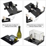 Glass bottle cutter square and round wine beer glass sculptures cutter for diy glass cutting machine metal pad bottle holder