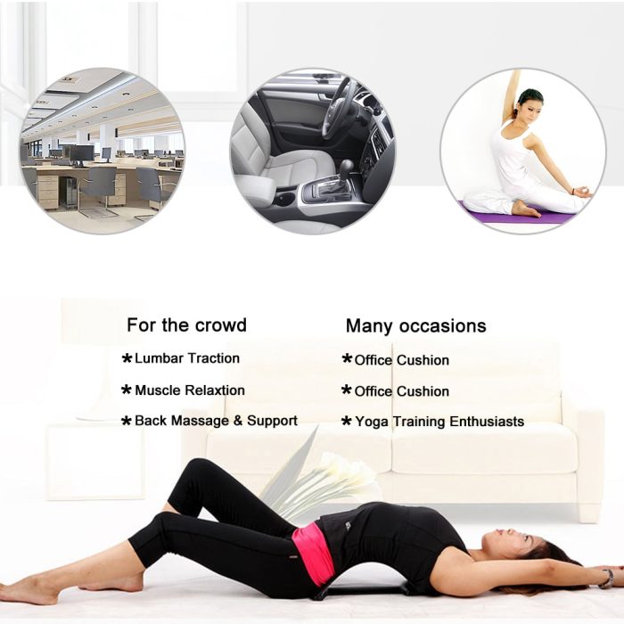 Back massage magic stretcher fitness equipment stretch relax mate stretcher lumbar support spine pain relief chiropractic