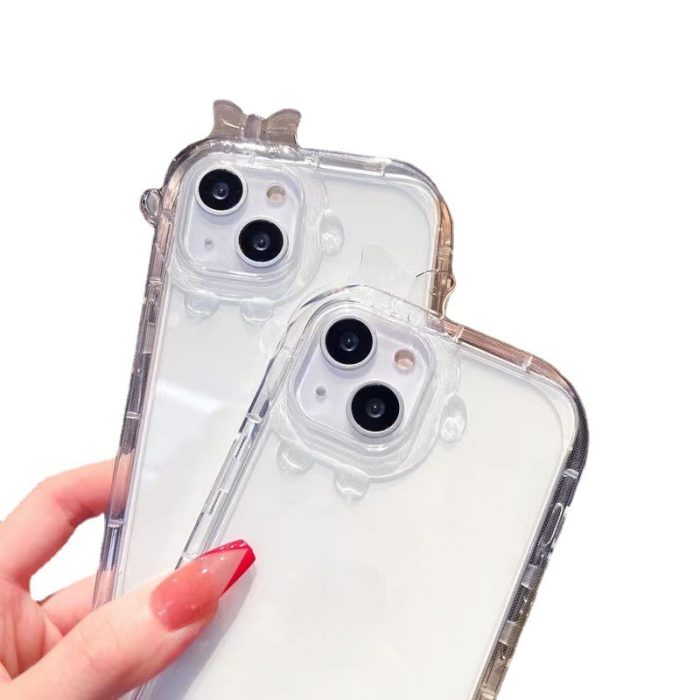 Applicable to ins apple 11pro phone case 14 small monster iphone13 transparent phone case