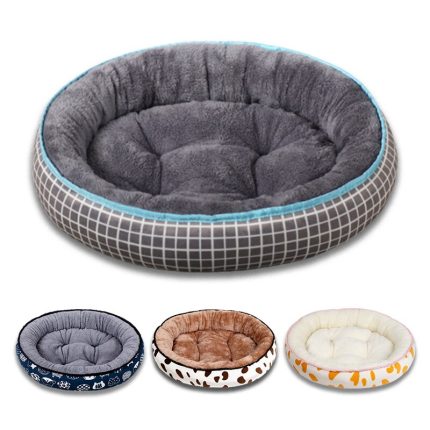 70cm soft cotton dog bed – perfect for small and medium-sized dogs, with a washable cushion for extra comfort and support