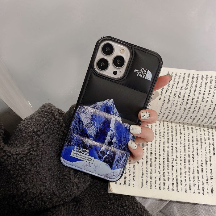Creative north snow mountain iphone 14 for 11 apple 12/13promax case xs/xr fall proof 7/8p