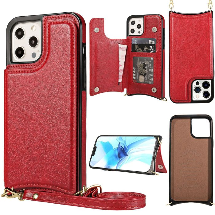 For iphone 14 phone leather case crazy horse apple 13 phone case creative max skin insert card protective case