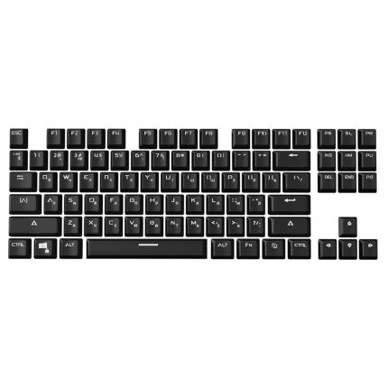 87-key russian keycaps for cherry mx mechanical keyboards with key-puller