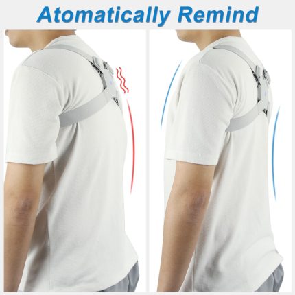 Adjustable intelligent posture trainer smart posture corrector upper back brace clavicle support for men and women pain relief
