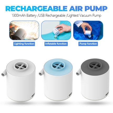 Air pump tiny portable rechargeable ultralight inflate for sleeping pad camping mattress mat swimming ring boat