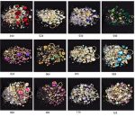 1 box mixed kleurrijke steentjes voor nagels 3d crystal stones voor spring nails art decoraties diy ontwerp manicure diamanten