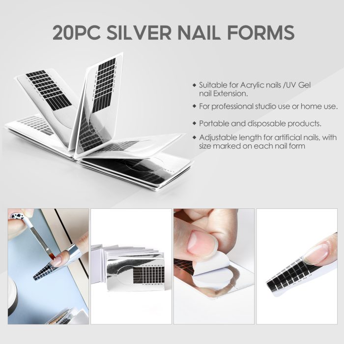 Coscelia new 120g crystal powder 80ml crystal liquid manicure extension nail tool full set