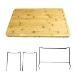 Detachable durable fruit cutting board multifunction food home hardware smooth bamboo kitchen with storage box vegetable