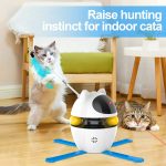 4-in-1 interactive cat toy set with feather, laser, and ball toys – perfect for indoor cats