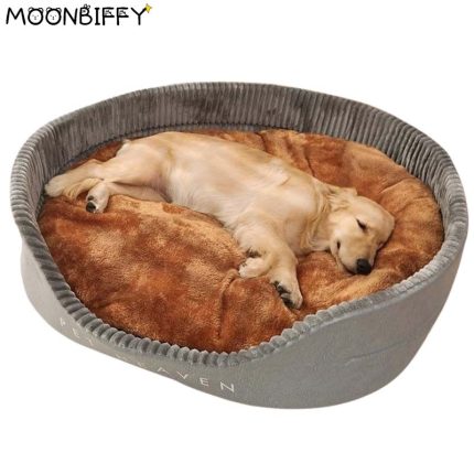 Autumn/winter dog sofa bed – removable & washable kennel with thick velvet cushion for large dogs