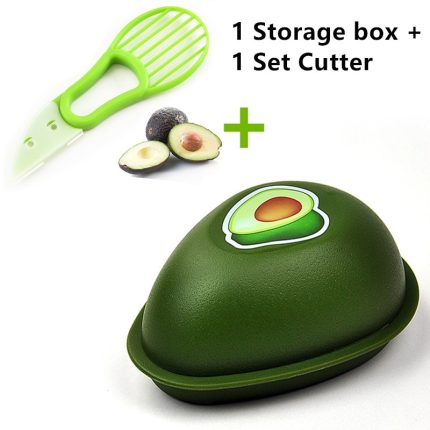 Avocado slicer and fresh-keeping cover – portable kitchen gadget for easy cutting and storage of avocados – creative fruit tool