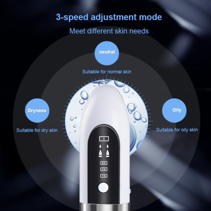 Electric small bubble blackhead remover usb rechargeable water cycle pore acne pimple removal vacuum suction facial cleaner tool